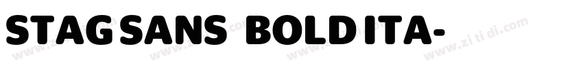 STAG SANS   BOLD ITA字体转换